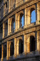 Fototapeta premium Detail of Colosseum, Rome, Italy