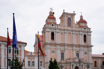 Obraz premium view of the Church of Saint Casimir in Old Town Vilnius