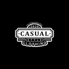 clothing apparel logo classic vintage, can be used badge, label , or icon store