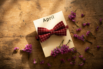 card with flowers