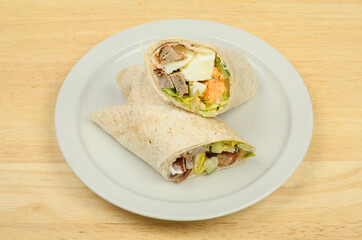 Sausage and egg wraps
