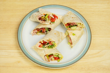 Wraps on a tabletop