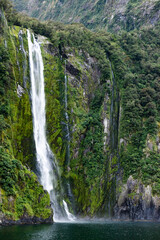 waterfall Milford sound