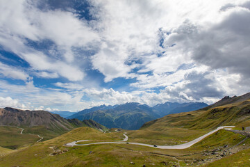 Fototapeta na wymiar High alpine road Grossglockner in Austria