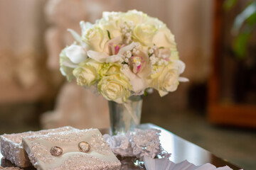 Wedding bouquet of flowers
