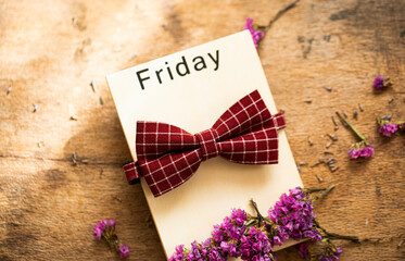 lavender flowers on wooden background