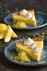 Lemon Meringue Tart with Candied Lemon