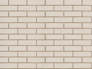 Beige color brick external wall cladding texture, seamless repeatable, ready for 3D render texture.
