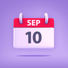 3D Calendar - September 10th