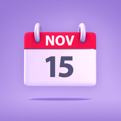 3D Calendar - November 15th