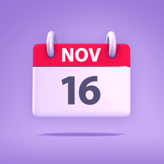 3D Calendar - November 16th