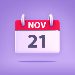3D Calendar - November 21st