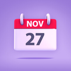 3D Calendar - November 27th