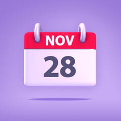 3D Calendar - November 28th