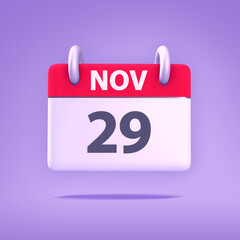 3D Calendar - November 29th