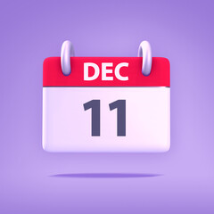 3D Calendar - December 11th