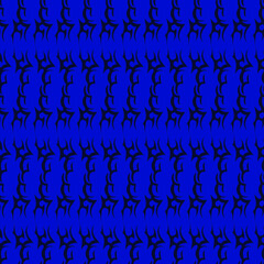 seamless pattern in the form of an ornament in dark blue tones for prints on fabrics, clothes, packaging and for decorating interiors and other surfaces