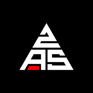 ZAS triangle letter logo design with triangle shape. ZAS triangle logo design monogram. ZAS triangle vector logo template with red color. ZAS triangular logo Simple, Elegant, and Luxurious Logo. ZAS 