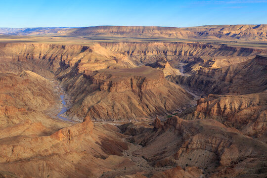 Aerial view of Fish River Canyon, Namibia