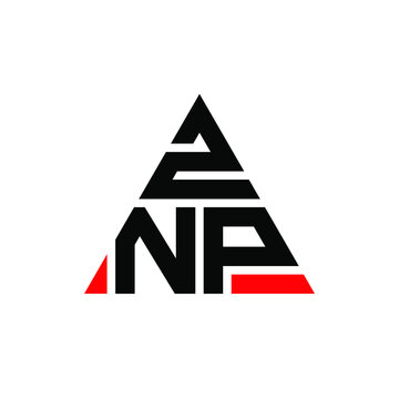 ZNP triangle letter logo design with triangle shape. ZNP triangle logo design monogram. ZNP triangle vector logo template with red color. ZNP triangular logo Simple, Elegant, and Luxurious Logo. ZNP 