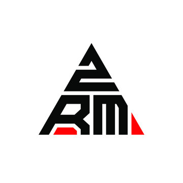 ZRM triangle letter logo design with triangle shape. ZRM triangle logo design monogram. ZRM triangle vector logo template with red color. ZRM triangular logo Simple, Elegant, and Luxurious Logo. ZRM 