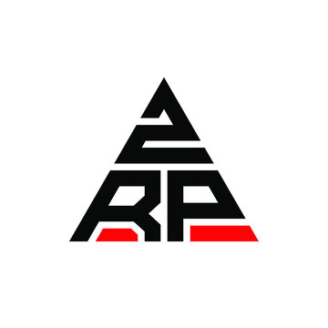 ZRP triangle letter logo design with triangle shape. ZRP triangle logo design monogram. ZRP triangle vector logo template with red color. ZRP triangular logo Simple, Elegant, and Luxurious Logo. ZRP 