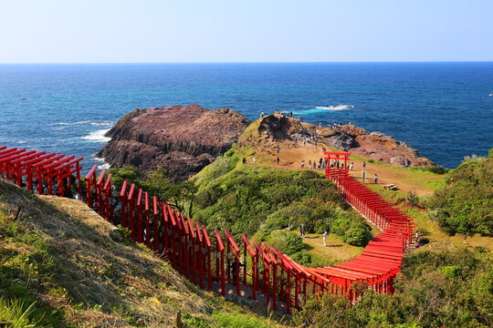 Exterior view of Thousand Torii of Fushimi Inari-taisha in Fushimi-ku, Kyoto, Kyoto Prefecture, Japan