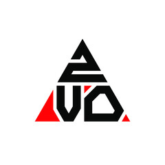 ZVO triangle letter logo design with triangle shape. ZVO triangle logo design monogram. ZVO triangle vector logo template with red color. ZVO triangular logo Simple, Elegant, and Luxurious Logo. ZVO 