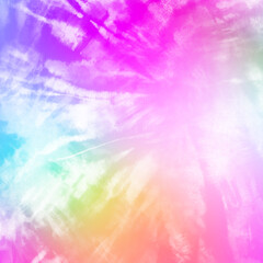 Tye Dye colorful white  background. Watercolor paint background.