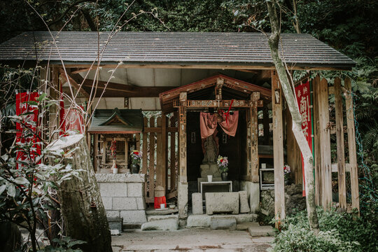 Modest house in Todoroki Ravine Park in Japan