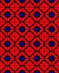 Seamless pattern decorative wallpaper for red color lovers