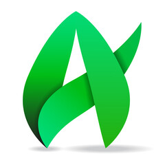 A logo letter vector isolated on white background. Trendy A logo letter for web site, label, emblem, business card and design template. Creative art concept, vector illustration