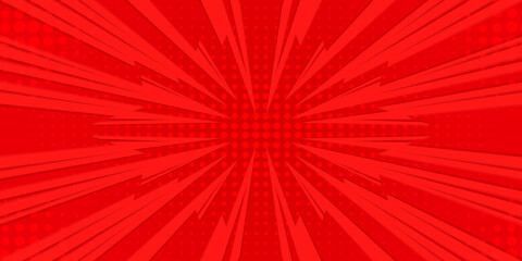 Comic book style pop art abstract page template. Vector illustration