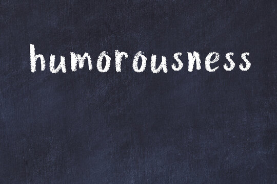 Chalk drawig of browser window with inscription humorousness