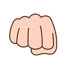 Isolated hand doing sign language Vector illustration