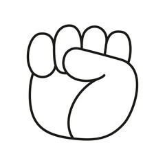 Isolated hand doing sign language Vector illustration