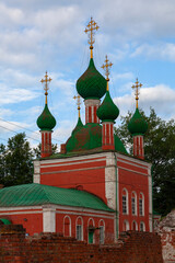 Fototapeta na wymiar Church of Alexander Nevsky in the Bogoroditsko-Sretensky Novodevichy monastery in Pereslavl-Zalessky