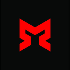 M initial logo vector image