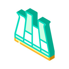 modular pva cover floor isometric icon vector. modular pva cover floor sign. isolated symbol illustration