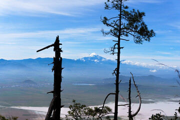 Obraz premium volcano pico de orizaba the highest mountain in Mexico, the Citlaltepetl