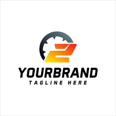 Creative number 2 speedometer vector designs