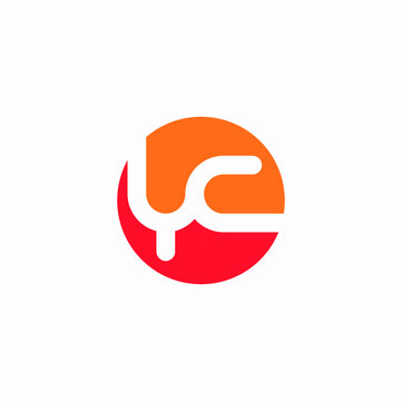 YC circle logo vector image