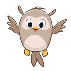 Cartoon Baby Owl