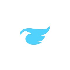 logo bird icon template vector design wings