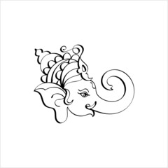 Ganesha Pen Ink Style M_2109004