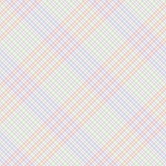 Rainbow Pastel Diagonal Plaid Tartan textured Seamless Pattern Design