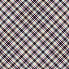 Rainbow Pastel Diagonal Plaid Tartan textured Seamless Pattern Design