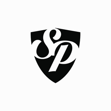 SP badge logo vector image