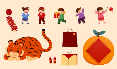 2022 Chinese year of tiger element