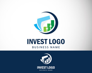 Finance logo creative diagram economy social business book education design concept invest consult